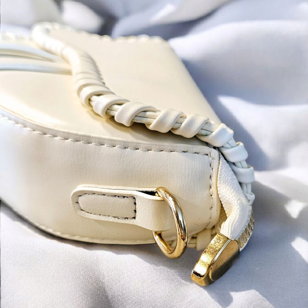 SALE!! Versatile handbag with Whipstitch Detail and Gold Charm - Picture 2 of 6